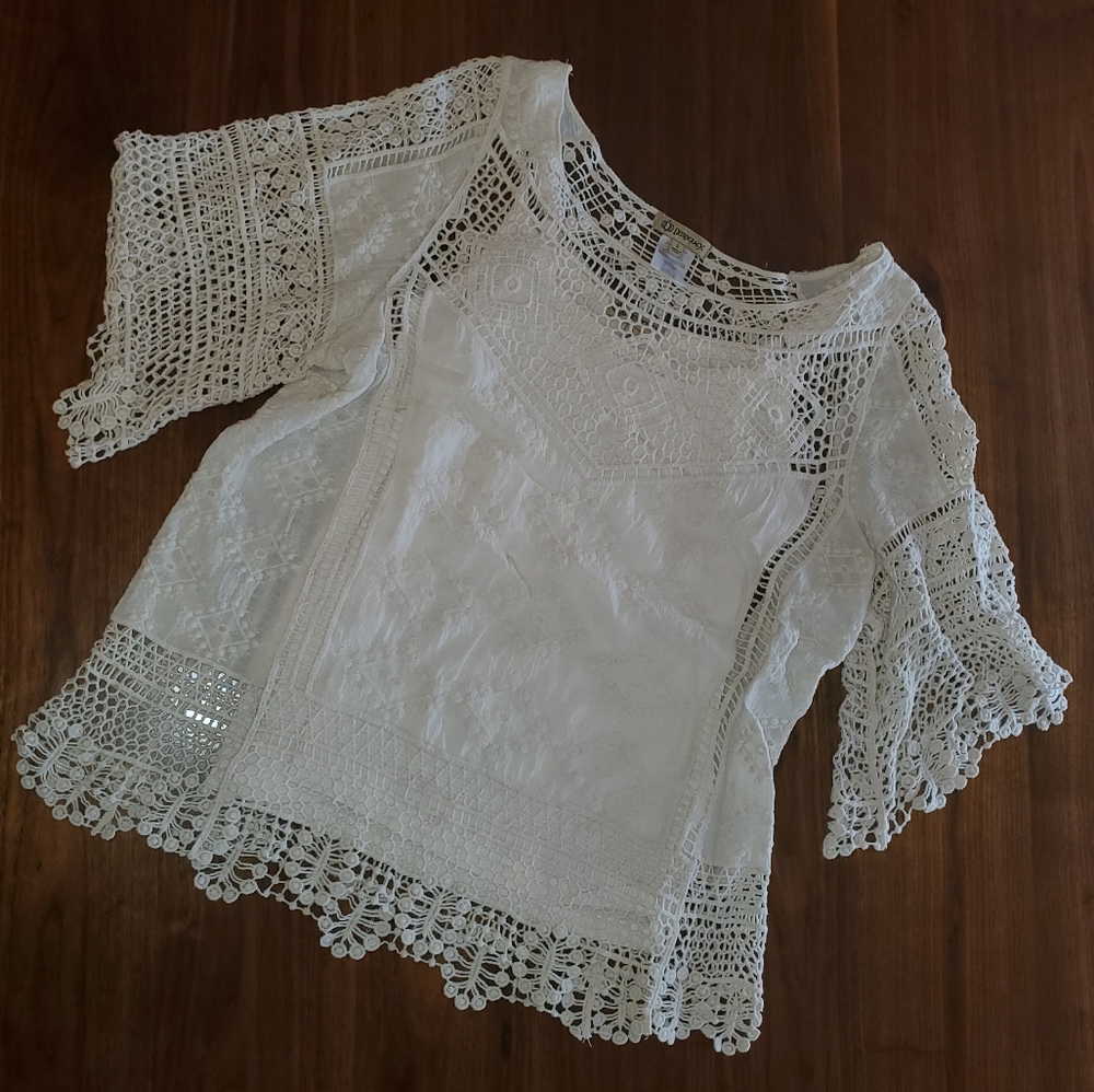 LN Democracy Crochet Top